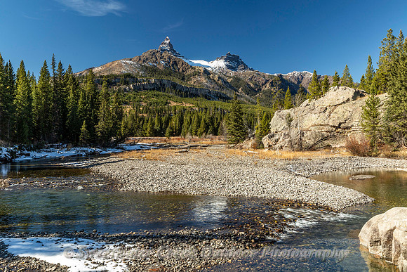 Clarks Fork Under the Peaks